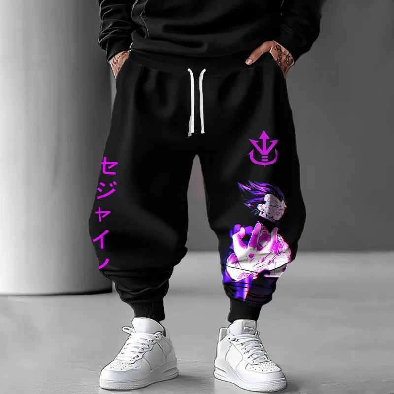 2026 Pantalon de survêtement d'été tendance pour homme, imprimé Dragon Ball Z (anime japonais) avec Majin Buu, style Harajuku Y2K, streetwear, leggings d'extérieur
