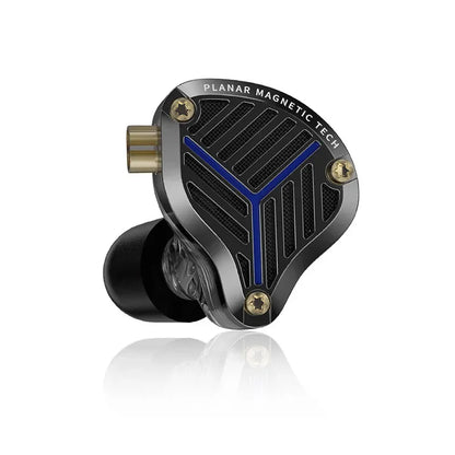 KZ PRX Planar Magnetic IEM Earphones – HiFi Bass In-Ear Monitor Headphones with Silver-Plated Cable