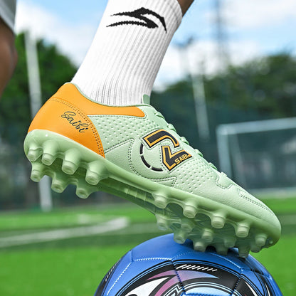 Chaussures de sport unisexes haute adhérence, tige en PU tissé, crampons TPU AG FG, contrôle de précision, antidérapantes, chaussures de sport pour hommes