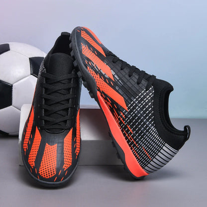 Chaussures de football professionnel pour homme Society TF/FG – Crampons de football – Chaussures d’origine pour terrain de football en salle – Baskets d’entraînement sur gazon