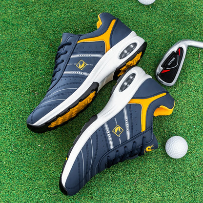 OIMKOI Men Golf Shoes Casual Breathable Waterproof Non-slip Golf Outdoor Training Shoes