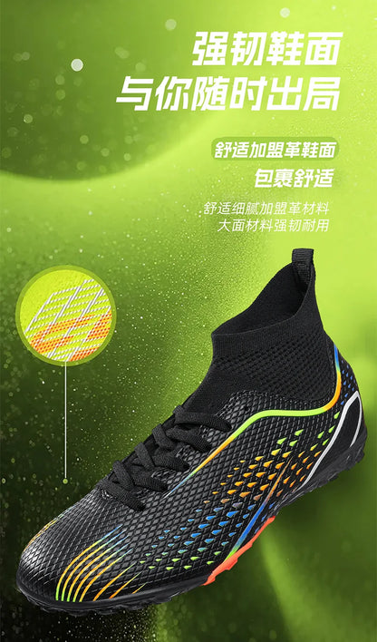 Men's Football Boots Professional Turf Futsal Match Grass Unisex Outdoor Training Soccer Shoes Soccer Cleats Non-slip Breathable