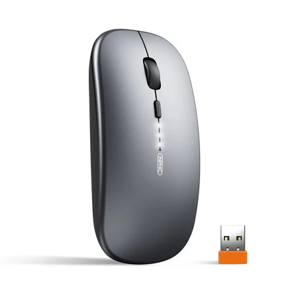 Inphic M1P Rechargeable 2.4G Wireless Mouse with Battery Level Display, Silent Portable Wireless Mouse, Ultra-Thin Rechargeable Mouse for Laptop, PC & Office