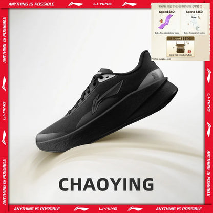 Chaussures de course Li-Ning CHAOYING pour homme, amortissantes, légères et souples, technologie TEMPO BOUNSE, confortables, modèle ARBW007