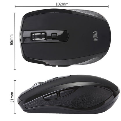 2.4G Wireless Mouse USB Type-C, Ergonomic Silent Wireless Mouse with 6 Buttons, Adjustable 800/1200/1600 DPI, Type-C Receiver for Laptop, PC & Mac