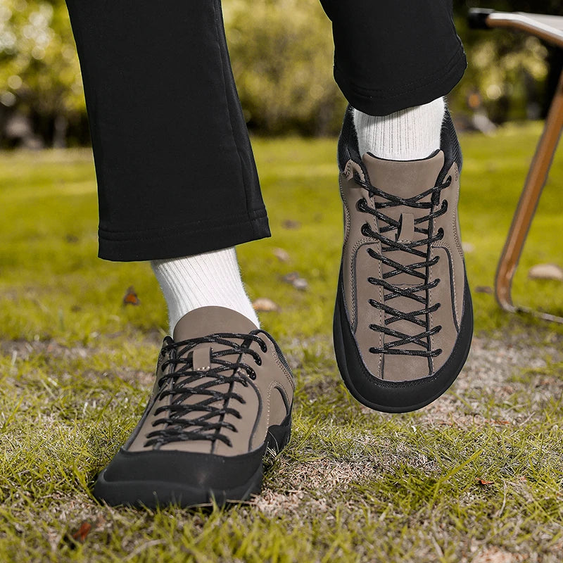 2026 New Men's Wide Width Shoes Minimalist Barefoot Sneakers Hiking Zero Drop Running Shoes Outdoor Wide Toe Non-Slip Sneakers