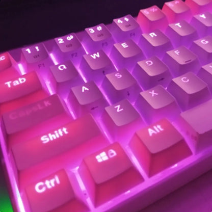 104PCS Backlit Mechanical Keyboard Keycaps Set for Cherry MX, ABS Replacement Mechanical Keyboard Keycaps, Universal 104-Key Backlit Keycaps for Gaming & Desktop Keyboards