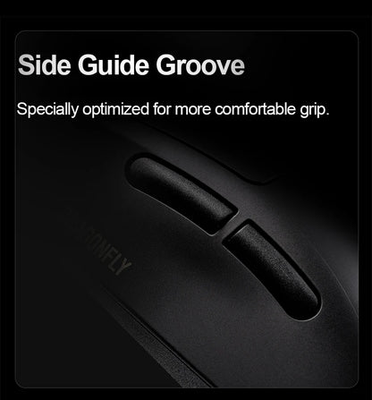 ATK Dragonfly A9 Ultra Wireless Gaming Mouse, Ultra-Lightweight Tri-Mode Ergonomic Gaming Mouse with Dual 8K Polling Rate, PAW3395/3950 Sensor