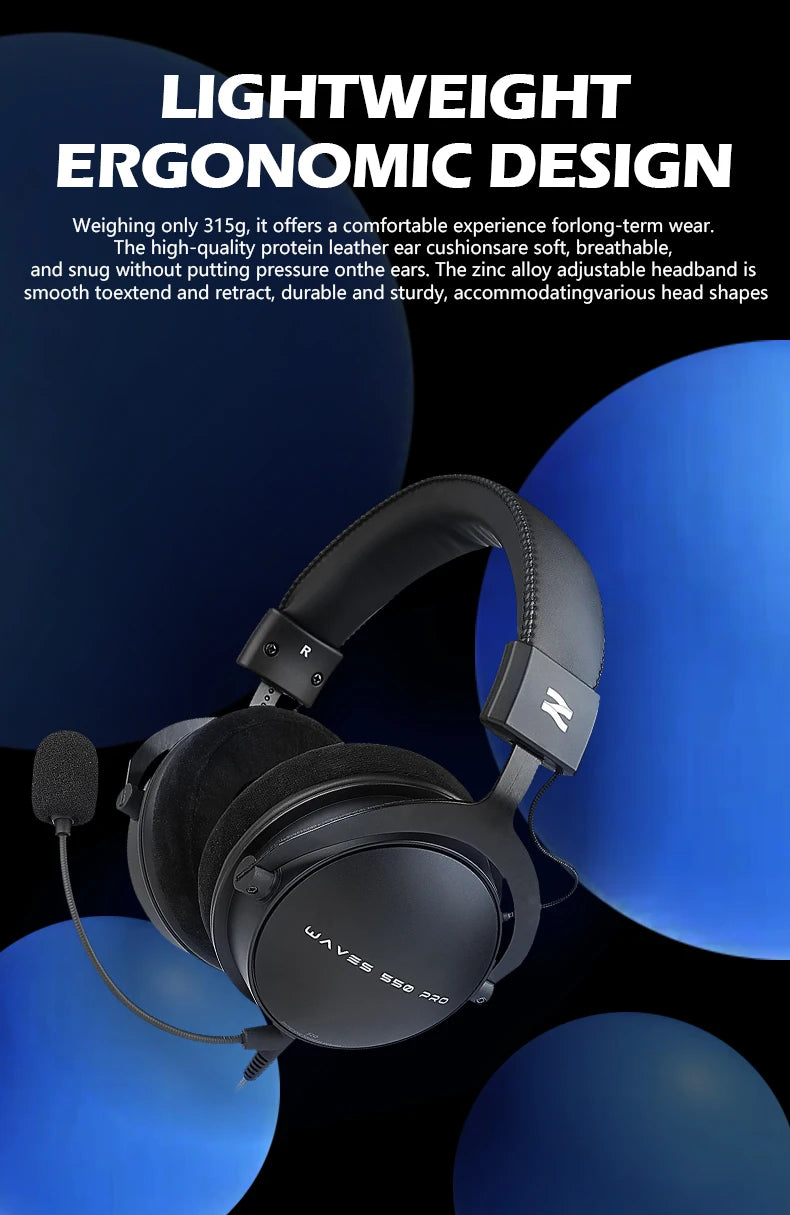 TALOMEN W550x Studio Headphones – Professional Wired Over-Ear DJ Monitor Headphones with 50mm Drivers & Detachable Cable