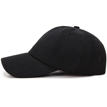 New Women Men Quick-Drying Spring Summer Baseball Cap Solid Breathable Snapback Hat Casual Fishing Sun Cap Hat For Women Men