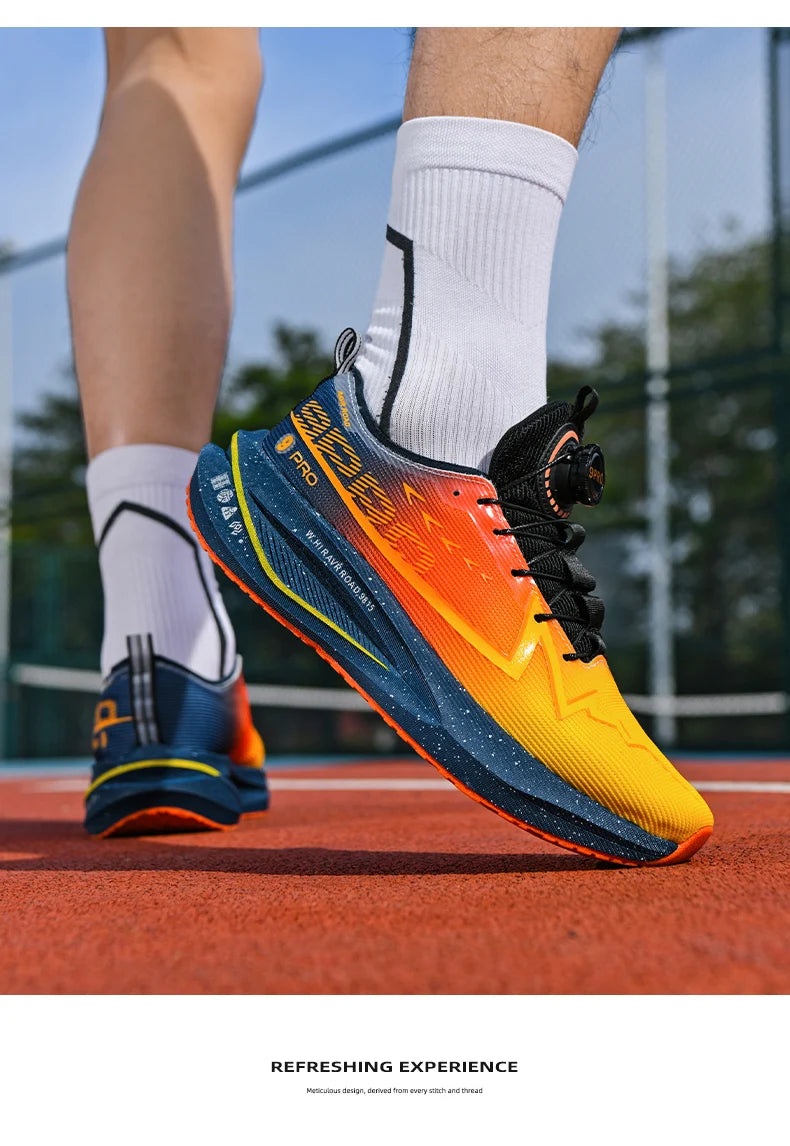 Scarpe da corsa da maratona da uomo con soletta in carbonio, sportive specializzate, traspiranti e leggere; scarpe da ginnastica da donna comode, sportive e antiscivolo