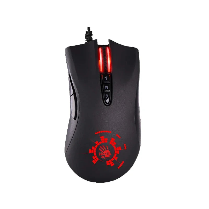 A4TECH Bloody A91 gamingmus, 4000 DPI, drag click, 1000HZ, 6666FPS, 8 knappar, Metal X' Glide Armor Boot, över 20 miljoner klick