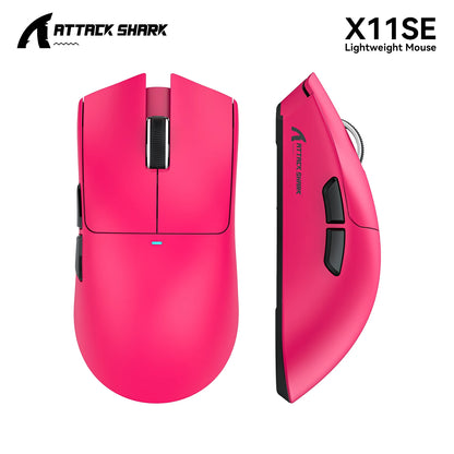 ATTACK SHARK X11 SE Wireless Gaming Mouse 22000 DPI, PixArt PAW3311 Sensor, Tri-Mode Bluetooth, 2.4G & Wired, Lightweight RGB Gaming Mouse
