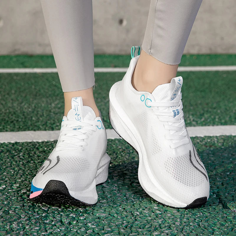 2025 Men's And Women's Carbon Board Running Shoes Professional Marathon, Lightweight Rebound Cushioning Breathable Sports Shoes