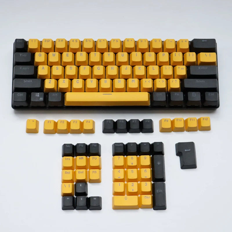 106 Keys Grey Red Keycaps PBT Specials Keycap Backlit Two-Color Key Caps For MX Switch 61/87104 Mechanical Keyboard