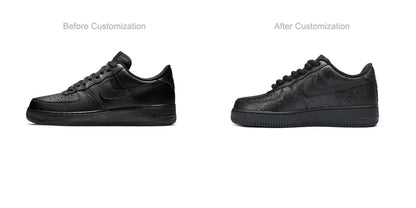 Custom Sneakers Nike Air Force 1 FOMO Full Crystal Sparkle Unisex Sneakers Jennie Cleanfit Style, Anti-slip Light Wear-resistant