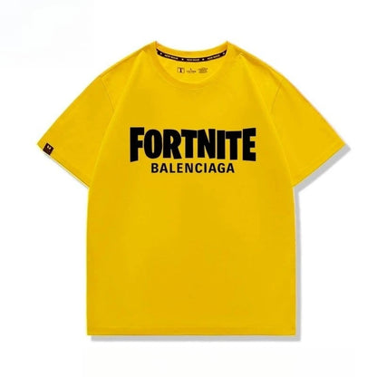 New Fortnite short-sleeved creative high-value cartoon cartoon cool printed men's and women's breathable sweat-absorbent T-shirt