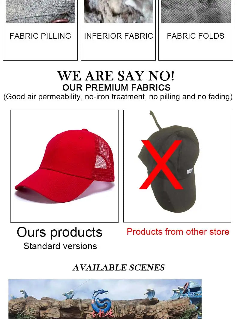 Wholesale Hat Baseball Caps Men's  Casual Caps Women's Mesh Hats Unisex Hats Custom Logo Hat Embroidered Hats