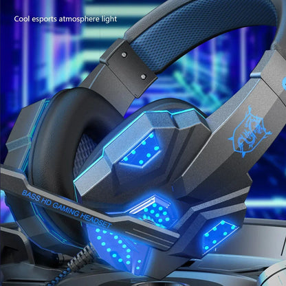 Creative Wired Gaming Headset with Microphone – LED Light Bass Stereo Gaming Headphones for PC, PS4, PS5, Xbox – High Quality Gaming Headset