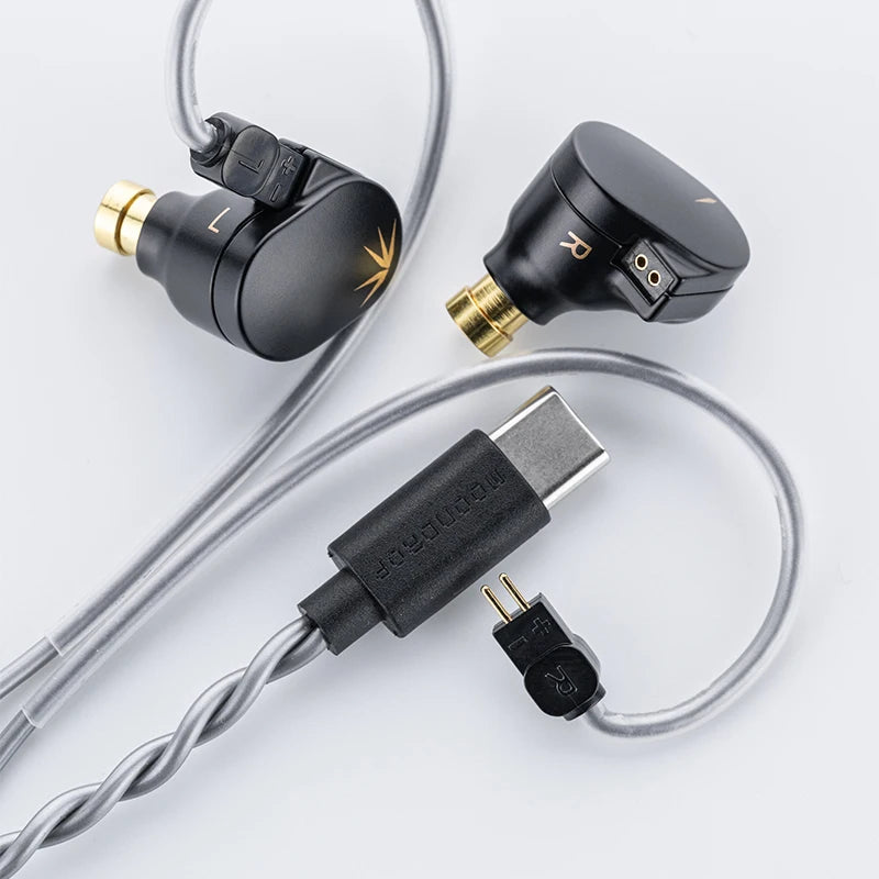 MOONDROP CHU II DSP Wired In-Ear Earphones HiFi Dynamic Driver IEM Earbuds with Detachable 0.78mm Cable