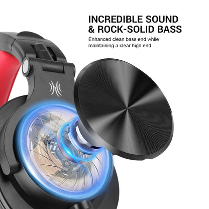 OneOdio Wired Over-Ear DJ Studio Headphones with Microphone – 40mm Driver Mixing & Monitoring Headset for Gaming & Recording
