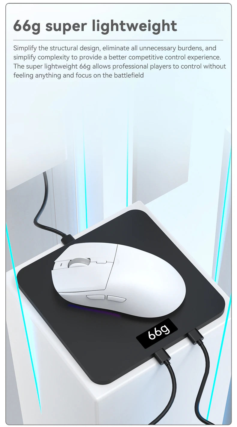 Mysz bezprzewodowa AJAZZ AJ139Pro/AJ139V2MC z chipsetem PMW3395/PAW3311, 12000–26000Dpi, profesjonalna mysz gamingowa