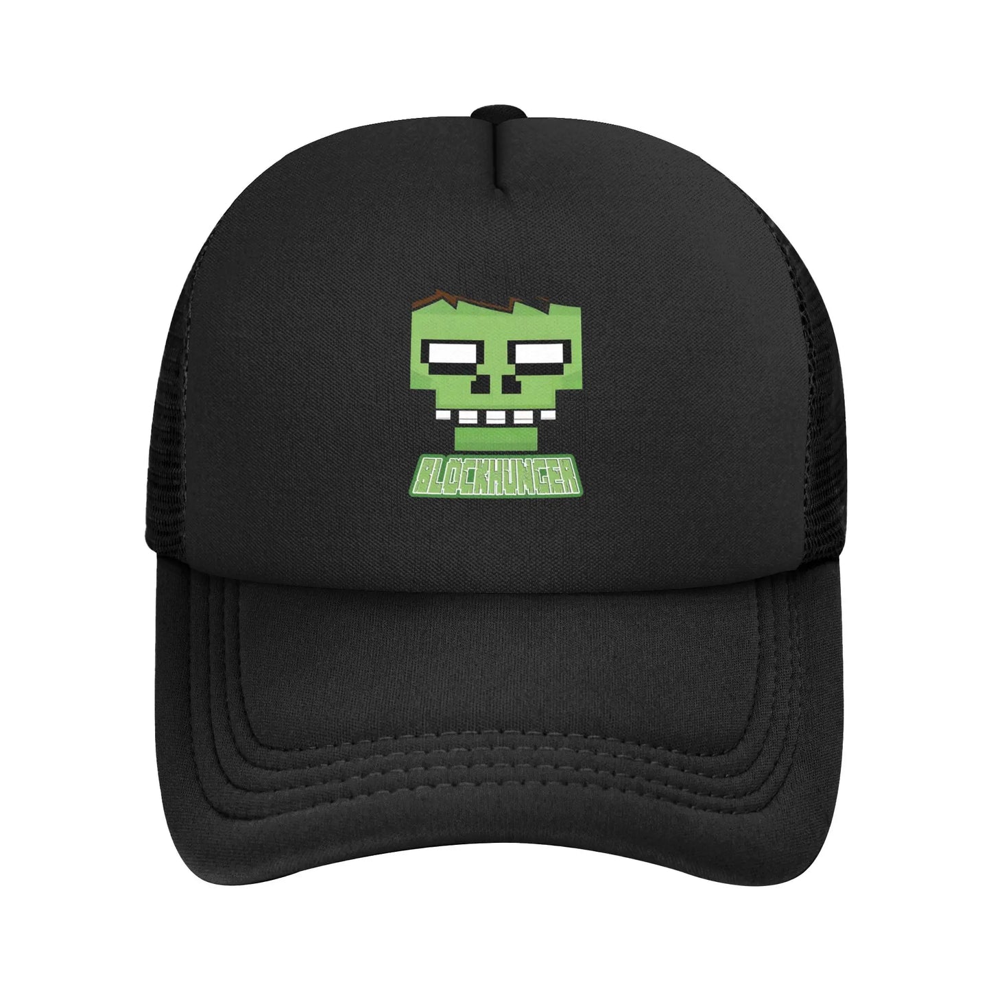 Adult Creepers Big Face Videogame  Trucker Cap Mesh Baseball Cap Polyester Hat Sun Hat Adjustable Racing Cap Summer