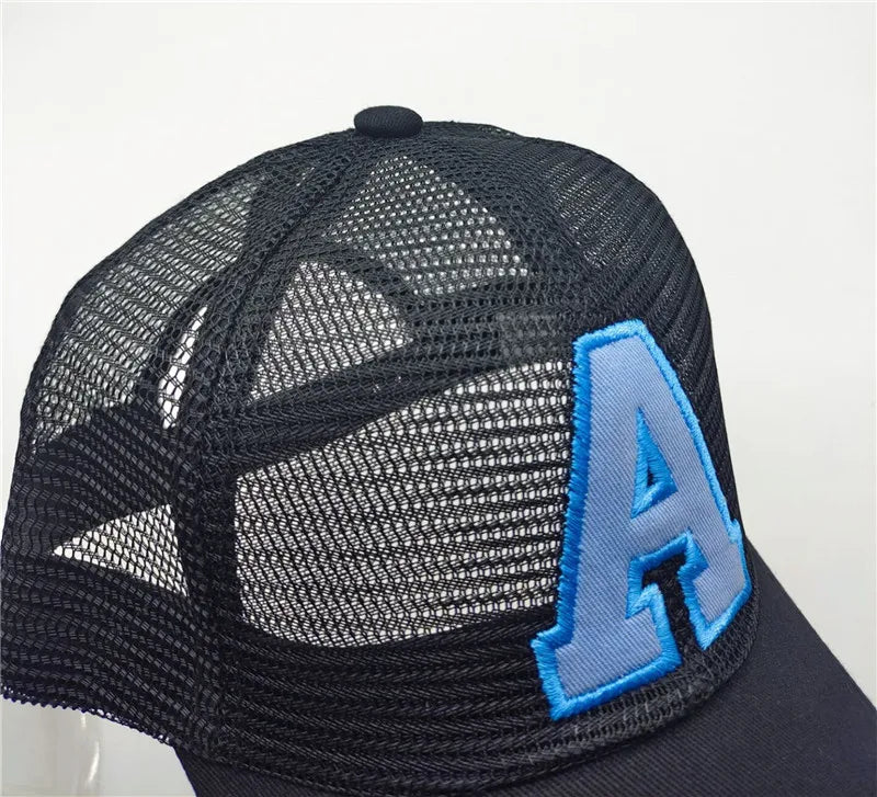 Summer autumn Kid Boy Cartoon Letter Embroidered Baseabll Caps Children Girls Outdoor Leisure Mesh Sport hats