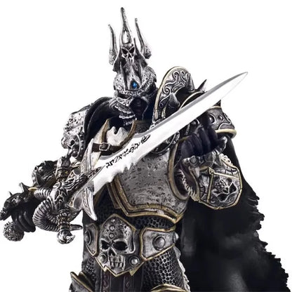 16cm World of Warcraft Game Figure Lich King Arthas Death Knight Standing Frostmourne Desktop Ornaments Collect Festival Gifts