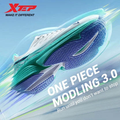 Xtep One Piece Model 3.0 Women Running Shoes 2025 Spring Comfortable Stability Cushion Rebound Racing Soft Sneakers 875218110031