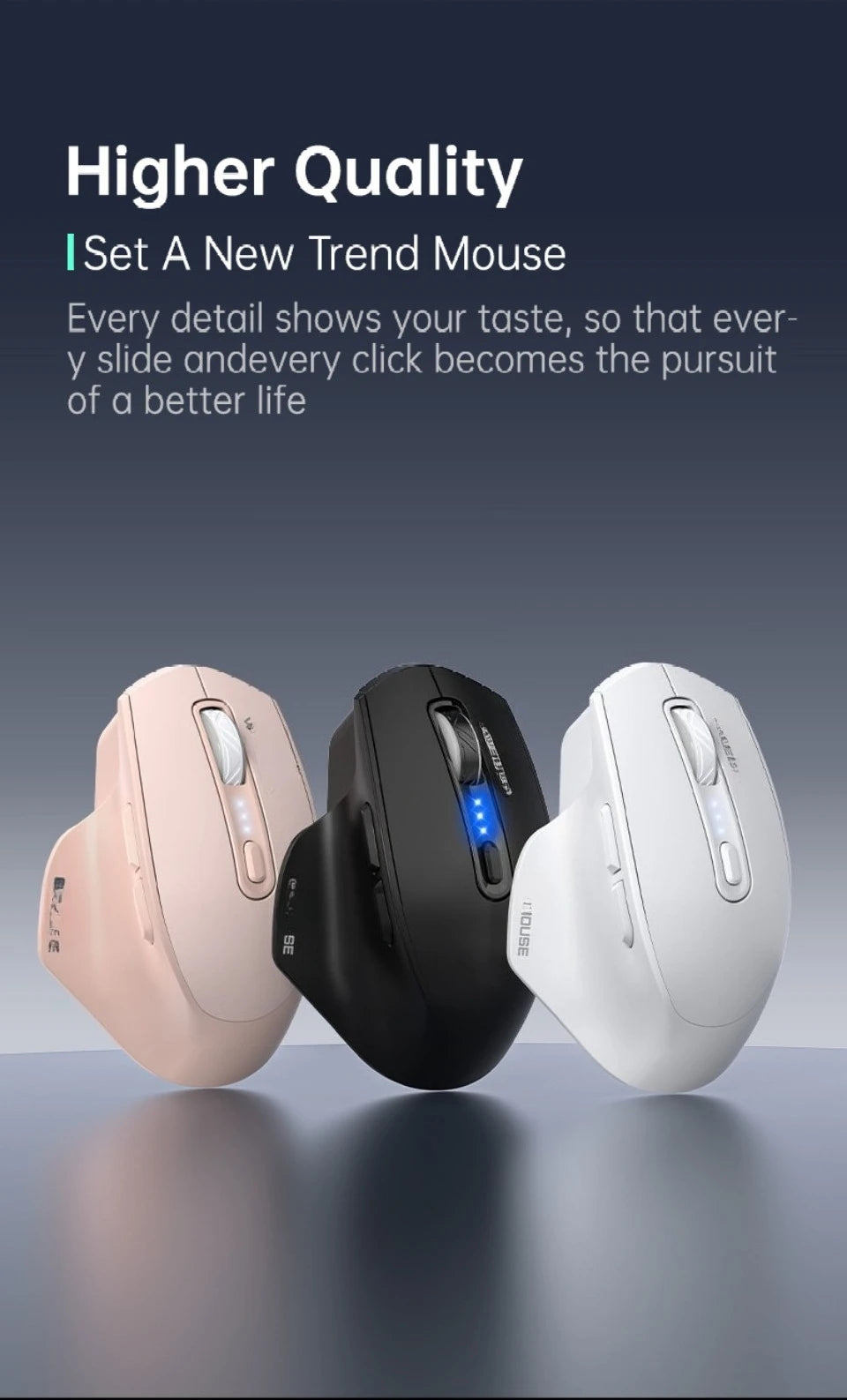 USB Wired Mouse RGB Backlight Silent Ergonomic Mouse with Adjustable DPI for PC, Laptop, Office, Gaming & Home Use