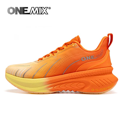 ONEMIX Nuove scarpe da running ammortizzate da uomo, adatte a runner pesanti, stringate, sportive da donna, antiscivolo, outdoor, sneakers atletiche da uomo