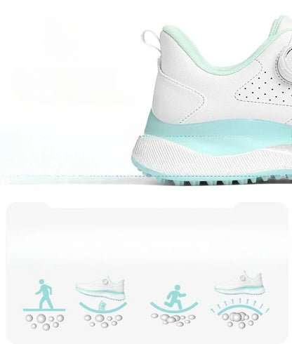 PGM Women Golf Shoes Summer Heat Dissipation Breathable Holes High Elasticity Height Outdoor Sports Sneakers XZ430