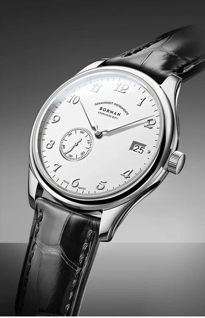 BORMAN Men Luxury Watch 41MM Automatic Watches Mechanical Wristwatch Ulththin Waterproof Sapphire Small Rotor Butterfly Clasp