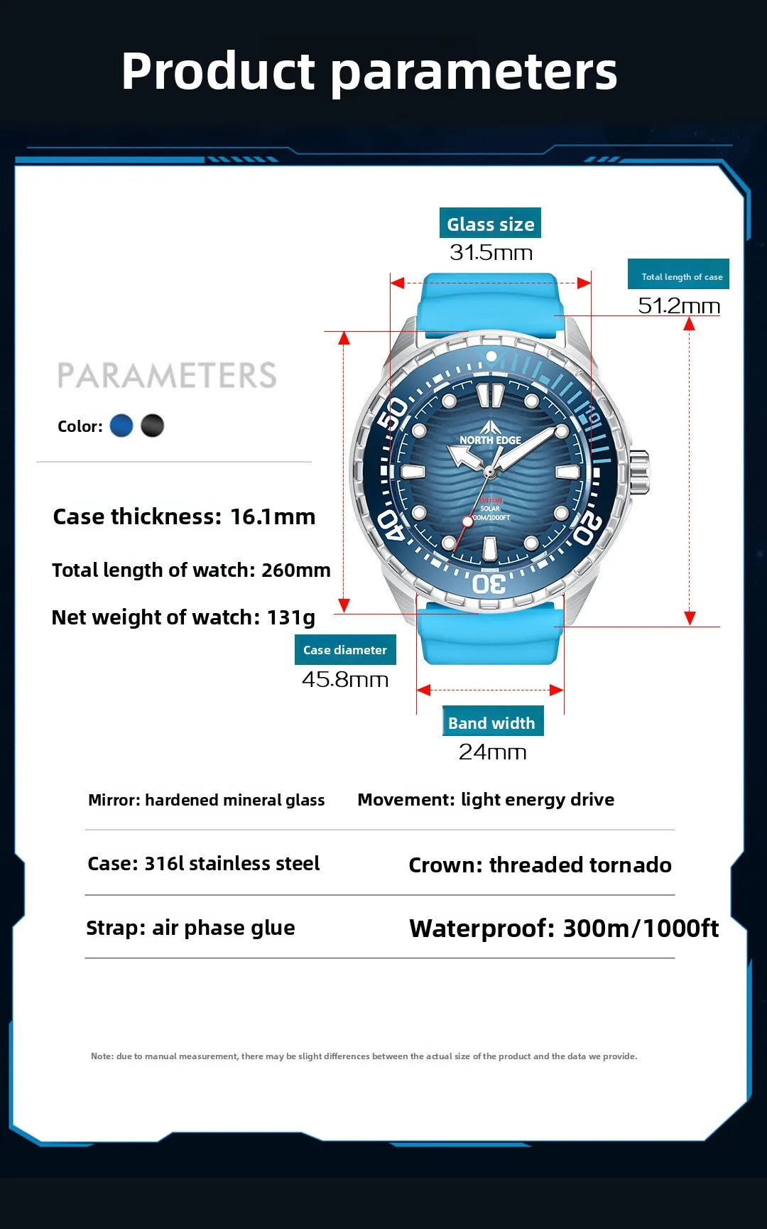 New NORTH EDGE 2026 New TRITON Solar Powered Dive Watch Men Luxury Quartz Watches for Men 316L Stainless Steel Case Waterproof 3