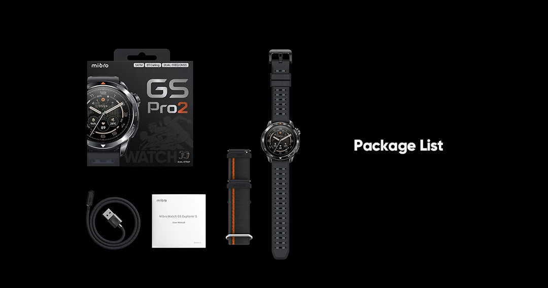 Mibro GS Pro2 Smartwatch 1.43'' AMOLED Screen 5ATM Waterproof Bluetooth Calling GPS 150 Sports Modes Smart Watch for Men Women