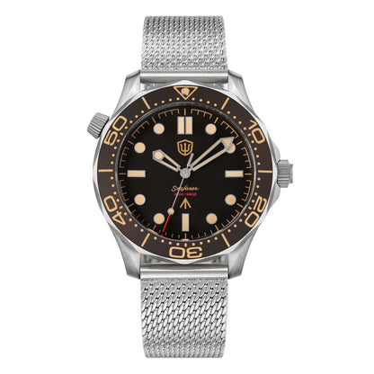 Watchdives 42mm Seafarer Grade 2 Titanium NTTD Dive Watch WD007Q V2 VH31 Sweep Second Quartz Movement Luminous Sapphire Watches