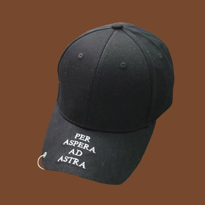 Casquette de baseball Snapback pour femmes et hommes, style hip-hop et K-pop, couleur unie avec anneau, pour les amateurs de sport, de danse et de voyage, casquette « Dad Hat », streetwear, ajustable