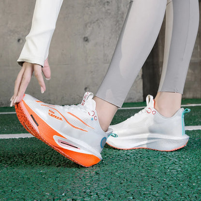 2025 Men's And Women's Carbon Board Running Shoes Professional Marathon, Lightweight Rebound Cushioning Breathable Sports Shoes