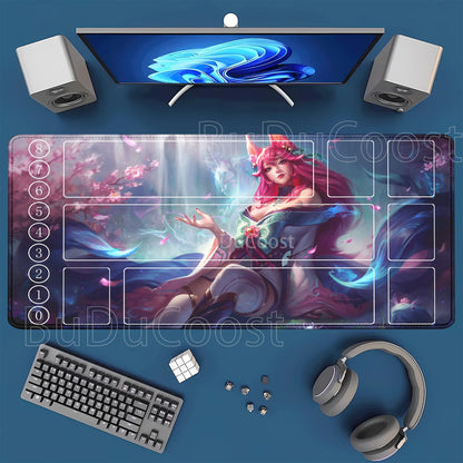 HD Printing playmat League of Mouse Pad Legends Riftbound Series TCG LOL Card 600x350mm office Stitched Edge Board Game Desk Mat