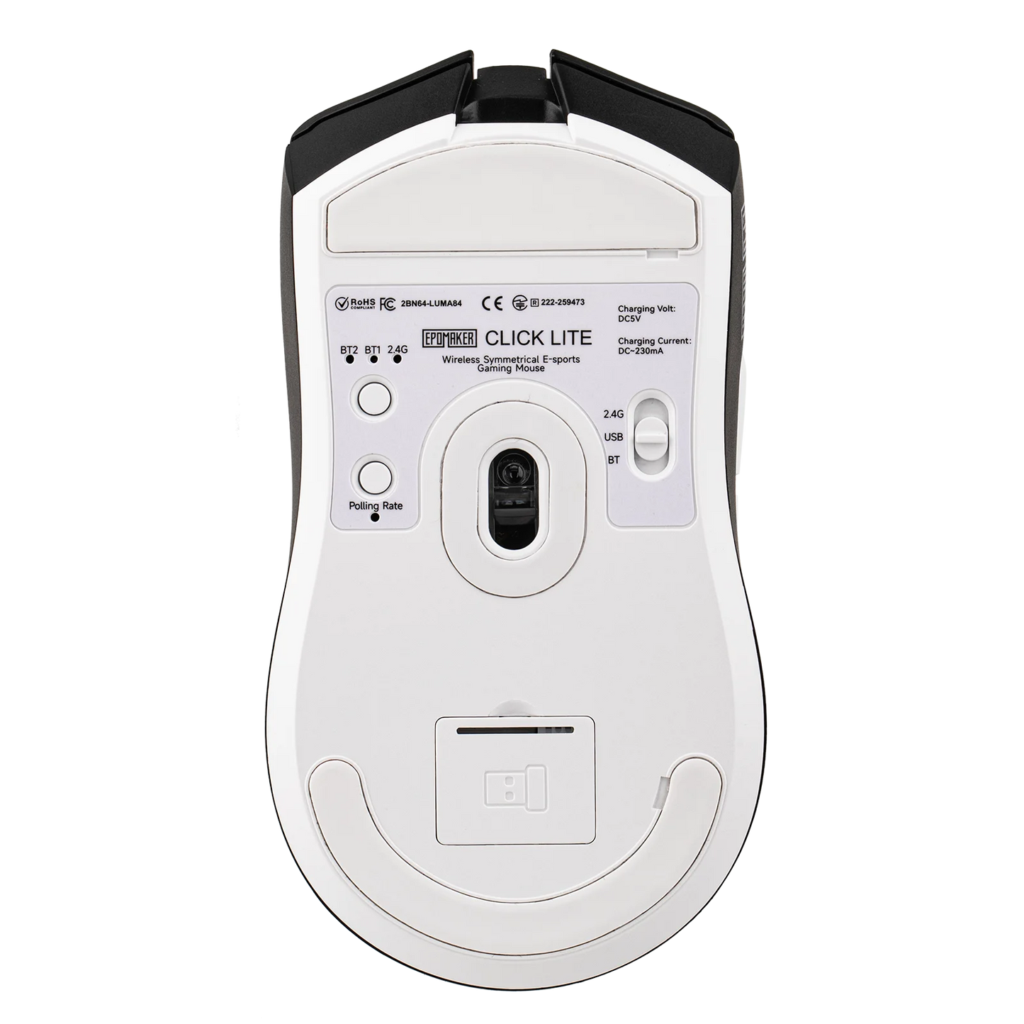 EPOMAKER Click Lite Wireless Gaming Mouse, Tri-Mode Bluetooth & 2.4GHz Gaming Mouse, PAW3311 Sensor, 24000 DPI, 59g Lightweight Rechargeable Gaming Mouse
