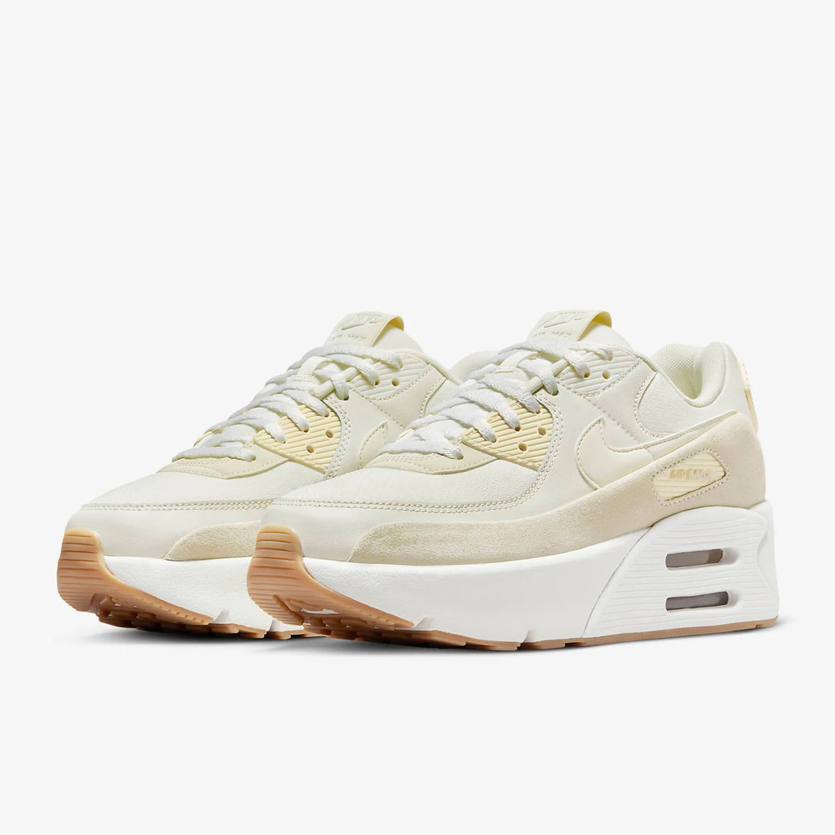 Nike Original Air Max 90 LV8 Damen-Sneaker mit niedrigem Schaft und Plateau-Sohle FD4328-100