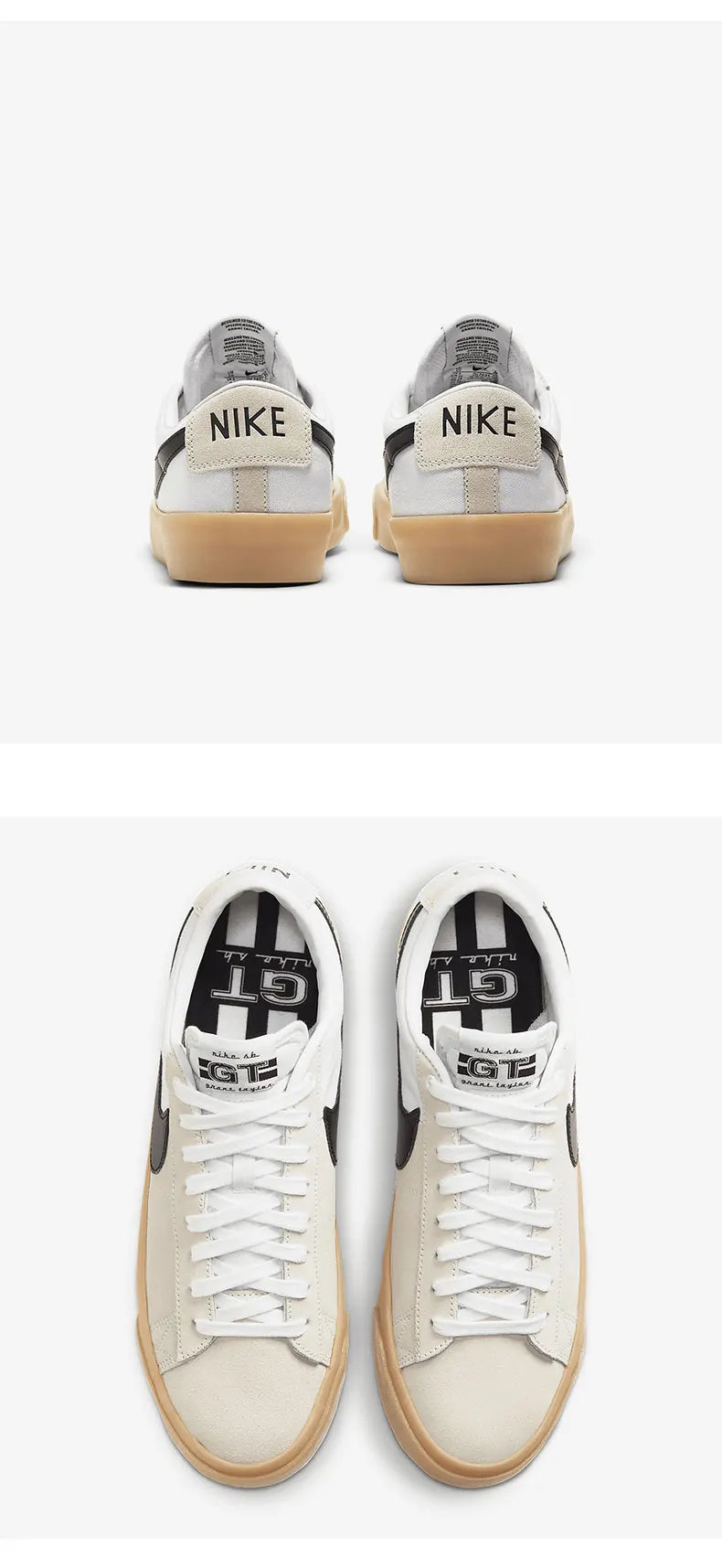 Nike Official Authentic SB Blazer Zoom Unisex Classic Low-Top Skate Shoes DC7695-100