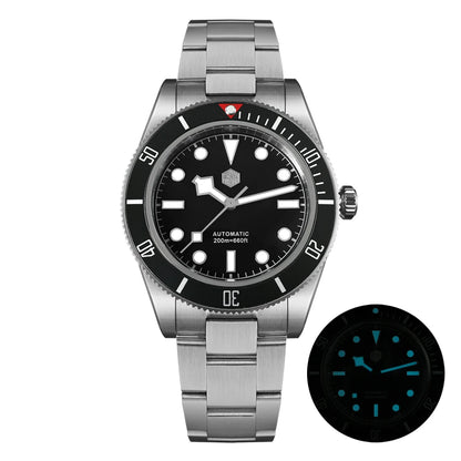 San Martin Upgraded BB58 40mm Retro Luxury Men Diver Watch NH35 Automatic Mechanical Sapphire 200m Waterproof Reloj SN0008D