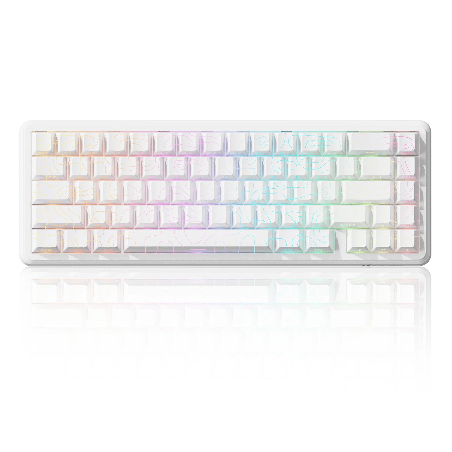 ATTACK SHARK X65 HE Magnetic Switch Rapid Trigger Keyboard, 65% Wired Gaming Keyboard with 8000Hz Polling Rate, Hall Effect RGB Mechanical Keyboard