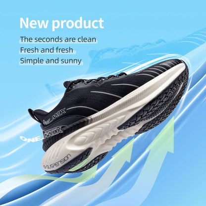 ONEMIX Neue Laufschuhe mit Dämpfung für Herren, geeignet für intensive Läufer, Schnürschuhe, Sportschuhe für Damen, rutschfeste Outdoor-Sportschuhe für Herren