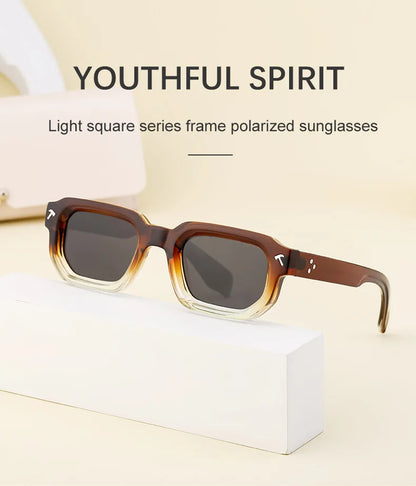 Polarized Square Sunglasses Men 2026 Luxury Brand Designer New Fashion Rectangle Sun Glasses For Women Driving Shades Eyewear