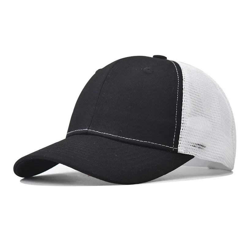 Cappellino da baseball per adulti, cappellino a rete, visiera curva poco profonda, cappello unisex, cappello estivo, cappello traspirante, cappellino da ombra, cappellino per primavera e autunno, cappellino hip hop aderente