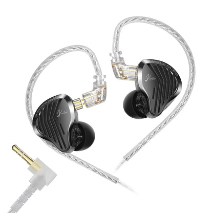 GK KUNTEN HiFi Dynamic Driver Earphones Wired In-Ear Headphones with Microphone, Detachable Cable DJ Music Earbuds, Professional HiFi Audio Earphones