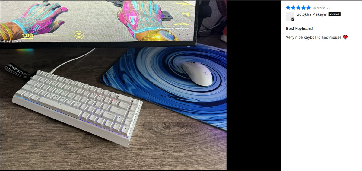 MCHOSE ACE 68 Magnetic Switch Gaming Keyboard Hall Effect Rapid Trigger Programmable RGB 8K Hz DKS/MT/TGL/RS/SOCD Keyboard
